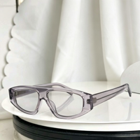 Lunettes de soleil vintage carrées à monture métallique intégrale unisexe, verres dégradés marron, protection UV400, PC, luxe, mode, utilisation en extérieur