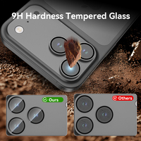Protection d'objectif d'appareil photo en verre trempé AR en gros pour iPhone 15 16 17 Pro Max Plus, couverture intégrale 9H anti-rayures