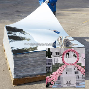 Alfombra de Pasillo para Bodas SMOOTH, Alfombra de Espejo Plateada, Pasillo Decorado para Bodas, Pasarela para Salón de Fiestas - Product Image 2