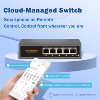 Switch réseau gestionné Gigabit 8 ports avec gestion cloud intelligente, VLAN, QoS, PoE en option pour caméras IP