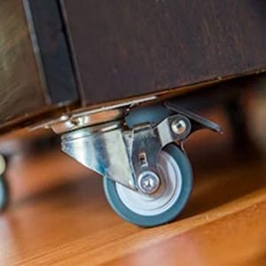 <b>4</b> Green 50mm Swivel <b>Wheels</b> with Brake for <b>Trolleys</b> and Furniture 360 Degree Rotation 200kg Load Capacity - Product Image 4