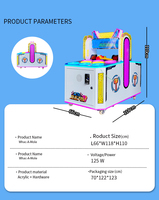 Machine de jeu d'arcade Hammer Hit à pièces Jeu de frappe de souris pour enfants en langue anglaise