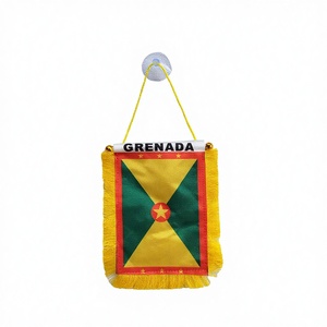 Mini Bandera de Coche de Granada de Poliéster Satinado de 4''x6'' con Impresión Digital a Doble Cara - Product Image 2