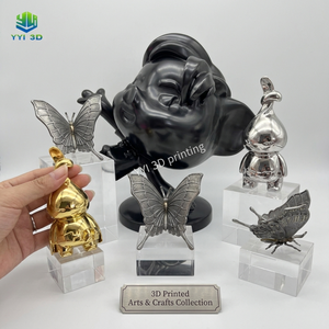 Figurine d'art en métal imprimée en 3D sur mesure SLS pour collection, en aluminium et titane, légère et robuste - Product Image 6