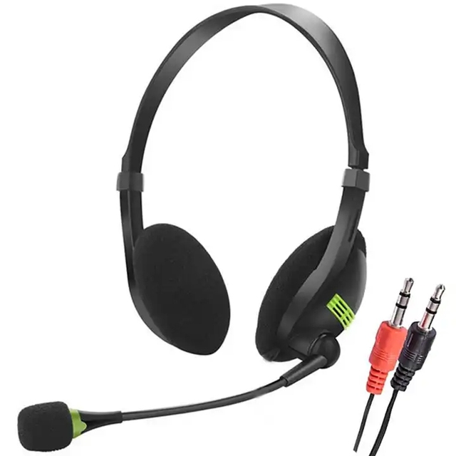 NEWEST Call Center Telephone Headset 3.5mm Wired Microphone IPX-4 Waterproof Plastic Office Customer Service Headphones