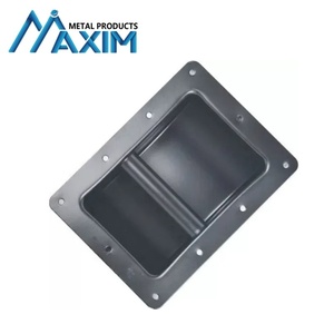 Manija de altavoz de metal recubierta de aerosol de hierro negro para <span class=keywords><strong>hardware</strong></span> de caja de estante y piezas de gabinete de altavoz manijas de gabinete de tracción - Product Image 6