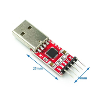Módulo convertidor serie USB a TTL CP2102 3.3V 5V UART STC con cables de puente para depuración de Arduino MCU Router