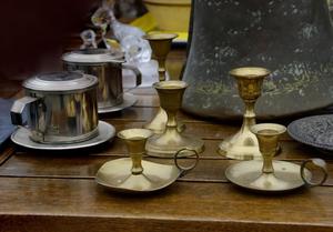 Traditional Brass <b>Candle</b> stand set - Product Image 2