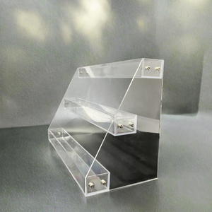 Hiện đại 8.2 \ "x 5.4 \" x 12.4 \ "<span class=keywords><strong>Acrylic</strong></span> hiển thị đứng ba lớp chiều cao mà không cần móc hộp trang trí - Product Image 2
