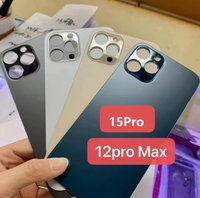 Remplacement de la vitre arrière de téléphone en gros pour 15/16/17 Pro Max avec logo Fabriqué en Chine