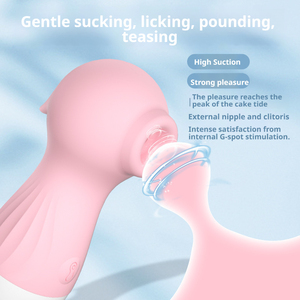 เครื่องสั่นขนาดเล็ก 10 โหมดดูดและสั่น กันน้ำ กระตุ้นคลิตอริส หัวนม จุดจี ของเล่นผู้ใหญ่สำหรับผู้หญิงและคู่รัก - Product Image 3
