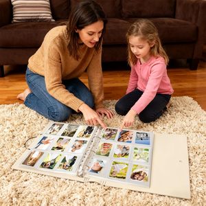Classeur pour photocartes <span class=keywords><strong>4</strong></span> <span class=keywords><strong>anneaux</strong></span> avec 50 pages, 450 pochettes, porte-cartes photo Kpop 2x3 pouces, classeur A4, pochettes pour cartes recto simple, album photo - Product Image 5