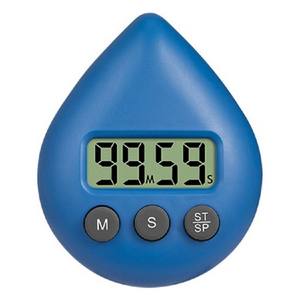 Minuterie numérique en forme de goutte d'eau avec bouton facile et ventouse intégrée - Product Image 5