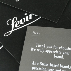 Custom Size Small Jewelry <b>Box</b> Thank You Card <b>Black</b> Thank You Card Greeting Cards for Small Business Velvet Greeting Card - Product Image 3