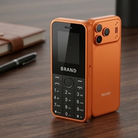 Teléfono con Teclado Linux Económico, Doble SIM GSM 2G con Linterna y Radio FM, Soporte en Español/Alemán para Personas Mayores
