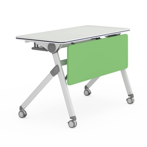 alibaba Manufacturer <b>Round</b> <b>White</b> Plastic Folding <b>Table</b> for Two - Product Image 2