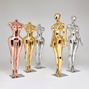 M128-CURY10 Mannequin Femme Chromé BBL Courbes Sexy Réaliste Présentoir de Vêtements Femme Corps Entier - Product Image 5