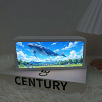 Nouvelle Lampe LED 4D Peinture Photo avec Cadre ABS et Boîte à Lumière Acrylique Impression UV pour Décoration de Chambre et Cadeau