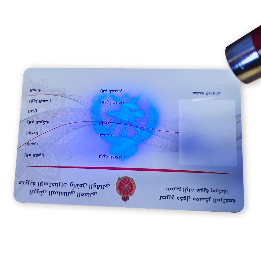OEM Custom Hologramm Druck Sicherheit Anti Fake Pvc Plastik karten