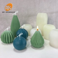 AK Honeycomb Knot Garn Blasen form 3D Silikon form DIY Duft kerzen form Handgemachte Silikons eifen formen Schokoladen kuchen form
