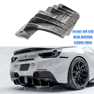 Tùy chỉnh OEM 488 Gtb Spider khuếch tán phía sau Spoiler khô sợi Carbon cuối cùng trọng lượng nhẹ xe sợi carbon khuếch tán phía sau - Product Image 1