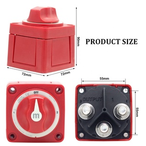 Auto Auto Wohnmobil Marine Boot 12 V - 48 V 300 A Einzelkreislauf Akkuselektor Isolierantrieb Trennung Rotationsschalter Schnitt - Product Image 2