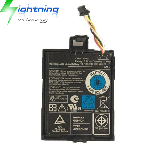 New Genuine Original T40JJ 3.6V 1.6Wh Battery for Dell H710 H710P H810 RAID Controllers 70K80 D0JMF H810 N3V6G TTVVV TY8F9