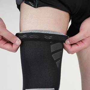Mangas de rodillera de punto de nailon para baloncesto, fútbol, correr, compresión de pierna completa para dolor articular y artritis - Product Image 3