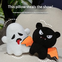 Meilleures ventes, en stock : Pendentif en peluche personnalisé, Porte-clés en peluche personnalisé, Animal en peluche personnalisé sur le thème d'Halloween (Fantôme, Diable, Chauve-souris, Citrouille)