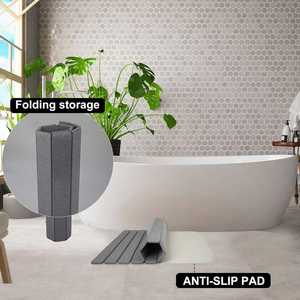 <b>Foldable</b> Fast Water Drying Super Absorbent Non-Slip Diatomaceous Diatomite Earth <b>Bath</b> Mats Stone <b>Bath</b> Mat for Bathroom - Product Image 4