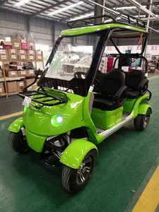 Mini 2 + 2 4-zits 4 Zitplaatsen Leveren Economische Stijl Elektrische Golfkar Elektrische Sightseeing Auto