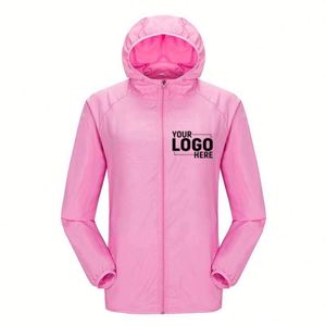Customized Color Trendy Unisex Sun Protection <b>Jacket</b>, Custom Logo Waterproof Windbreaker for Hiking & Outdoor - Product Image 4