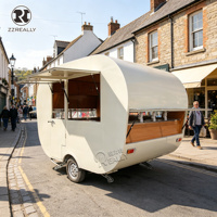 Remorque à Barbe à Papa Créative Homologuée DOT, Cuisine Mobile Flexible pour Expresso, Camion de Restauration Extérieur pour Crêpes