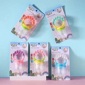 Mangeoire sucette bébé fruit légumes dents gomme bébé manger des fruits nourriture complémentaire sucette sucette fruits avec emballage - Product Image 1