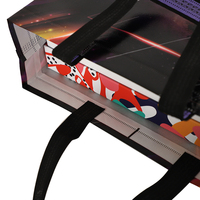 Produits phares 2020 : Sac de courses personnalisé en non-tissé laminé réutilisable avec poignées et autres fermetures
