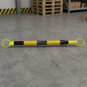 Cono de Seguridad Vial Retráctil de Material ABS Antirreflectante, Marca SM, Origen TW, en Amarillo/Negro o Rojo/Blanco, 130-200 cm - Product Image 3
