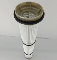 Cartouche filtrante anti-poussière pour silo à ciment industriel Hua Hang, compatible WAM, élément de collecte en plastique pour centrales à béton