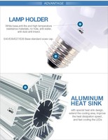 Kit de rénovation d'ampoule LED maïs IP65 anti-poussière super lumineuse pour éclairage mural extérieur de parking et garage