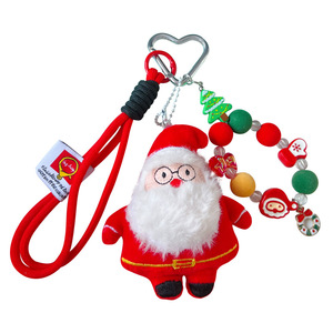 Llaveros Navideños Hechos a Mano con Diseño de Muñecos de Nieve y Papá Noel, Llaveros de Peluche - Product Image 5