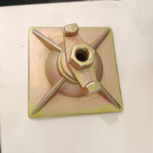 Placa pivotante de perno combinado forjado <span class=keywords><strong>Peri</strong></span> de 180KN con dimensiones de 140mm*140mm/120mm*120mm para encofrado de tirantes DW15 - Product Image 1