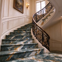 Marbre naturel de luxe haut de gamme Vaticain, idéal pour les murs de hall d'hôtel de style moderne et les escaliers d'îlots de cuisine de villas