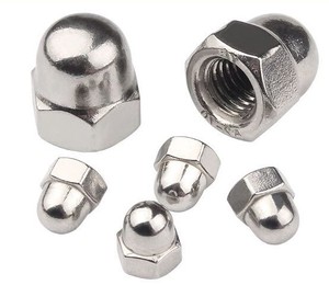 Tuerca hexagonal de acero inoxidable 304 316 personalizada al por mayor, tuerca de capuchón hexagonal M3 M4 M5 DIN1587, tuerca de capuchón de cúpula hexagonal - Product Image 1