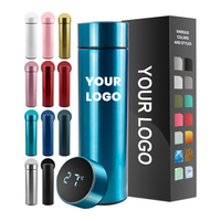 Thermos en acier inoxydable de 500 ml, tasse thermique, bouteille d'eau, double paroi, acier inoxydable, isolation sous vide, gourde isotherme