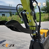 Mini-excavatrice Easy Service EPA avec système hydraulique personnalisé, accessoires pour tarière et brise-roche, pour travaux agricoles et de terrassement en sous-sol