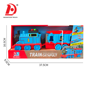Jouet de train à friction pour enfants, <span class=keywords><strong>locomotive</strong></span> à inertie avec wagon de marchandises détachable, véhicule éducatif précoce pour garçons et filles - Product Image 5
