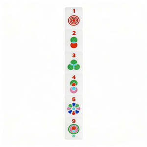 160 tuiles de mahjong en acrylique, rouge rose, style contemporain, pour quatre joueurs, unisexe, en stock, possibilité de personnalisation, emballées - Product Image 6