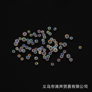 Perles rondes irisées en résine époxy pour artisanat, origine Yiwu, accessoire artistique, options de tailles 3mm, 5mm, 8mm - Product Image 1