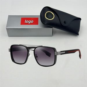 Kính mát nam cao cấp, thoải mái, chống tia UV400, thời trang, kiểu dáng chữ nhật, kính râm ngoài trời, thiết kế thời thượng, chống bức xạ, phân cực, khung kim loại - Product Image 1