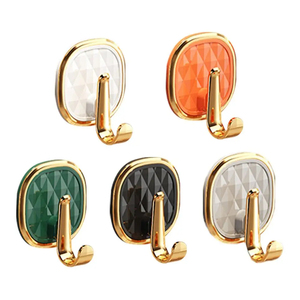 Y284 Sang Trọng Đấm Miễn Phí Tường Móc Treo Tường Treo Tường Khăn Móc Chìa Khóa Chủ Mạnh Mẽ Dính Móc Tự Dính Nhựa Móc - Product Image 2