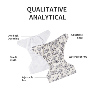Младенческая замшевая ткань подгузники многоразовые одноногие подгузники тканевые брюки водонепроницаемые карманные тканевые подгузники для младенцев - Product Image 4